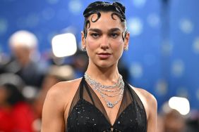 Dua Lipa Dons Only Bra Under Fully Sheer Shirt in YSL Beauty Ad