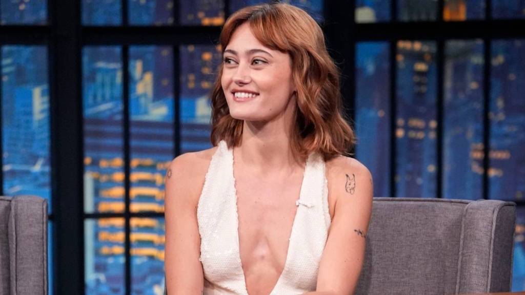 Ella Purnell Stuns in Midriff-Baring Crop Top & Sequin Skirt