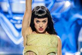 Katy Perry's Feather Coat Comes With Lights & Chopard Jewelry