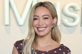 Hilary Duff Stuns in Corset-Style Top Look