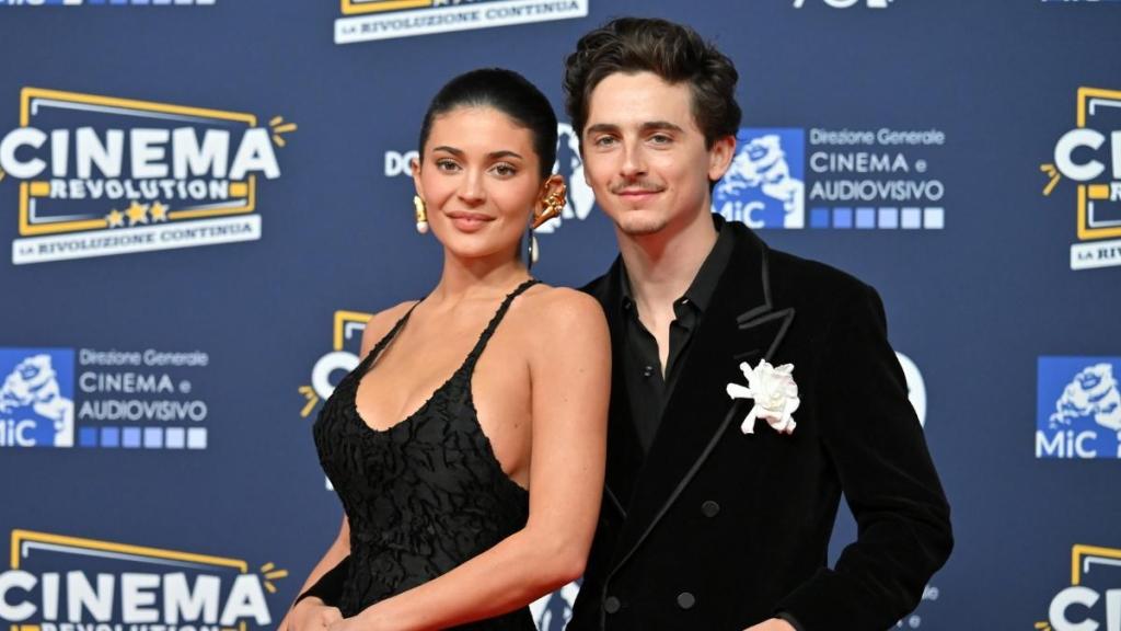 Kylie Jenner & Timothee Chalamet Partied at Kim Kardashian's Dinner