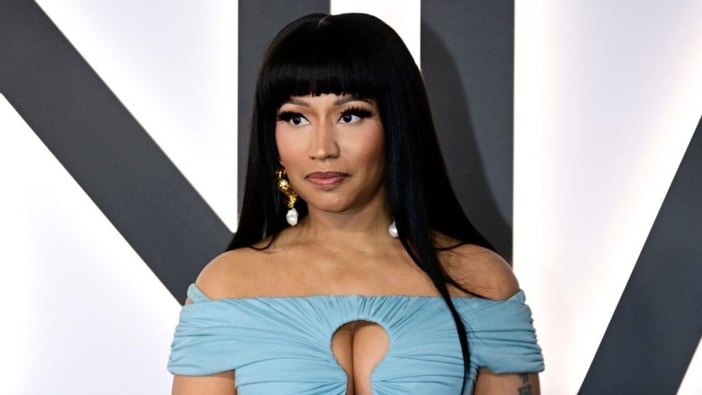 Nicki Minaj Shines in Strapless Look at Melania Premiere