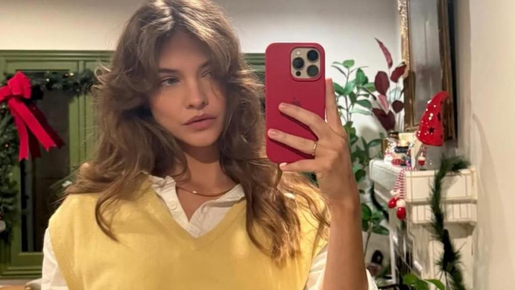Barbara Palvin's Bold Top Is Just Held By a String