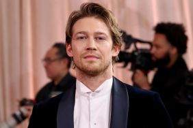 Joe Alwyn Suffers Wardrobe Malfunction As Costars Help Him