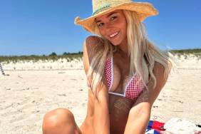 Livvy Dunne’s Red Bikini & Baseball Cap Photo Keeps Summer Vibes Alive