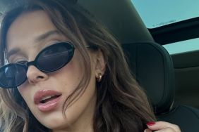 Millie Bobby Brown Shows off Lip Gloss in Her Cami Top Video