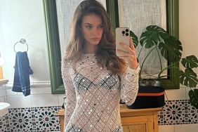Barbara Palvin's Sheer Dress Gives a Peek at Her Bralette