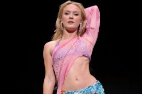 Zara Larsson’s Knickers & Sheer Stockings Look Is Unmissable