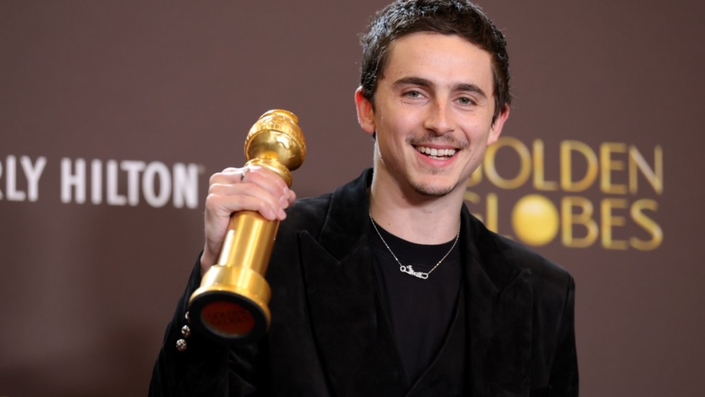 timothee chalamet golden globes