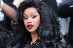 Cardi B Turns Heads in Sheer Mini dress at Super Bowl Party