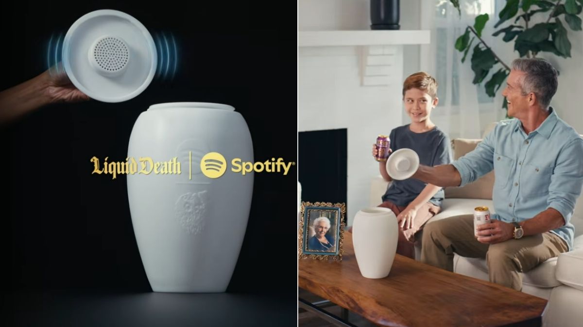 Yes, the Spotify x Liquid Death Urn Is Real & Costs $495 - Mandatory
