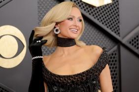 Paris Hilton Steps Out in Fitted Bold Dress for the Grammys