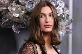 Hailey Bieber Stuns in Bikini Top Paired With Fur Coat for Vogue