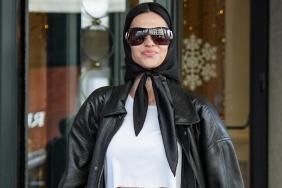 Amelia Gray's Gucci Scarf & Sunglasses Amp up Micro Crop Top Look