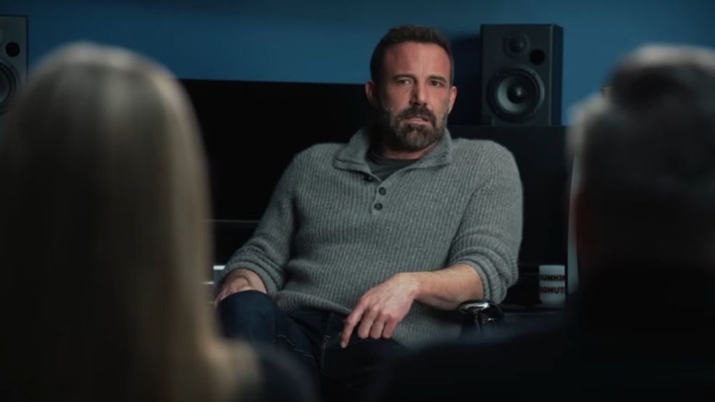 Ben Affleck Tells Jennifer Aniston About His 'Cringe Project' in Super Bowl Ad