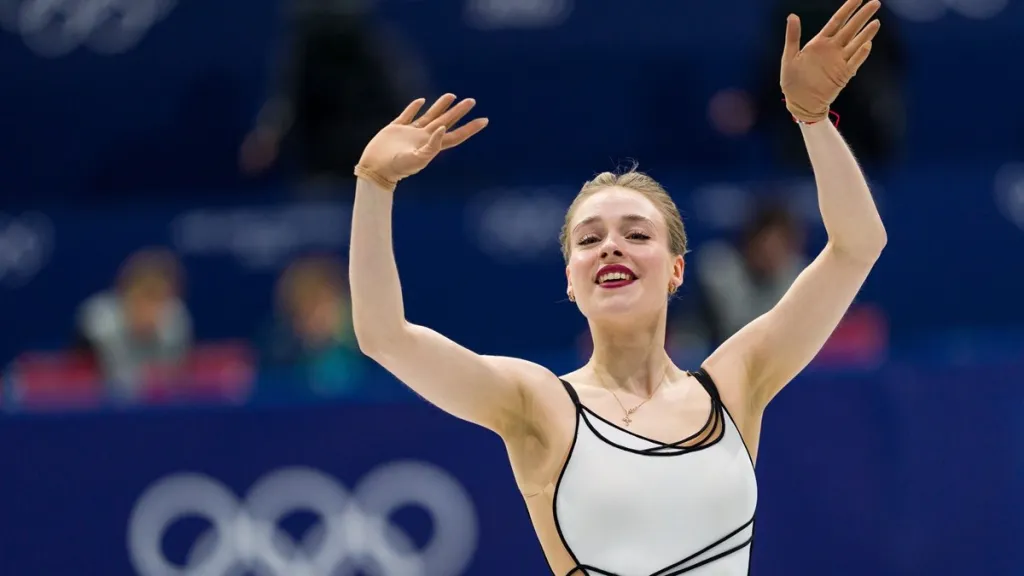 Anastasiia Gubanova’s Skate Outfit Features High Slit & Cut-Outs