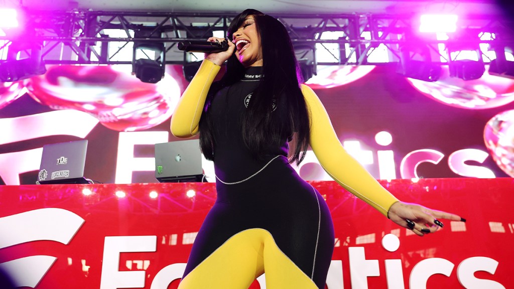 Cardi B Performs in Bold Sheer Outfit for Little Miss Drama Tour