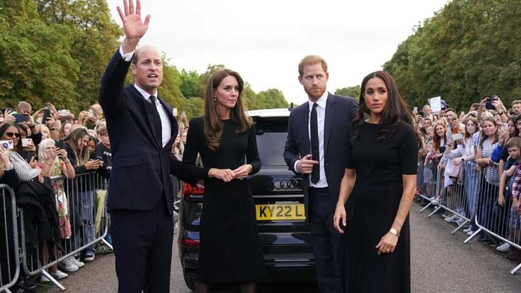 Catherine, Prince William, Prince Harry, and Meghan