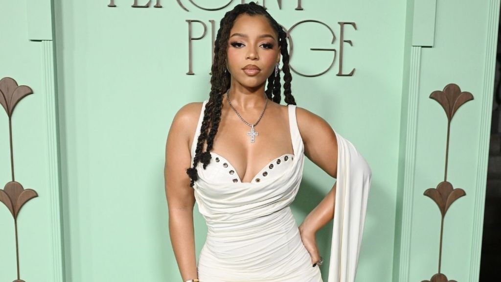 Chloe Bailey Wows in Fitted Ruched Bustier Dress at Gala