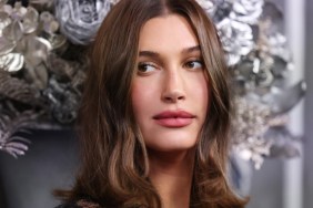 Hailey Bieber sheer tights Instagram