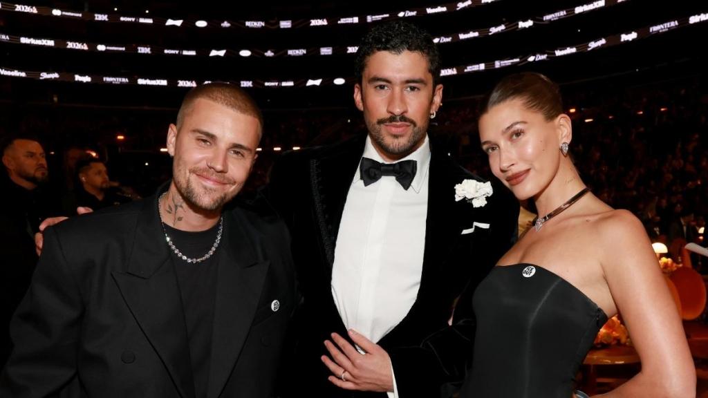Hailey Bieber Poses With BFF Kendall Jenner’s Ex at Grammys 2026
