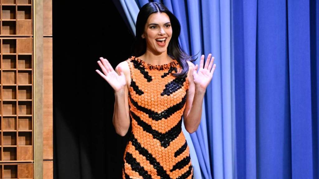 Kendall Jenner Turns Heads in Teyana Taylor & Hailey Bieber's Iconic Dress