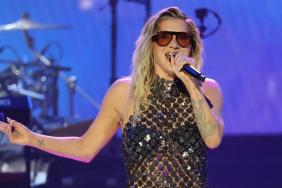 Kesha Rocks a Sheer Metallic Look Amid Her Global Tour