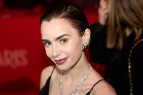 Lily Collins Goes Bold in a Completely Sheer Dress for the Maison Perrier Party