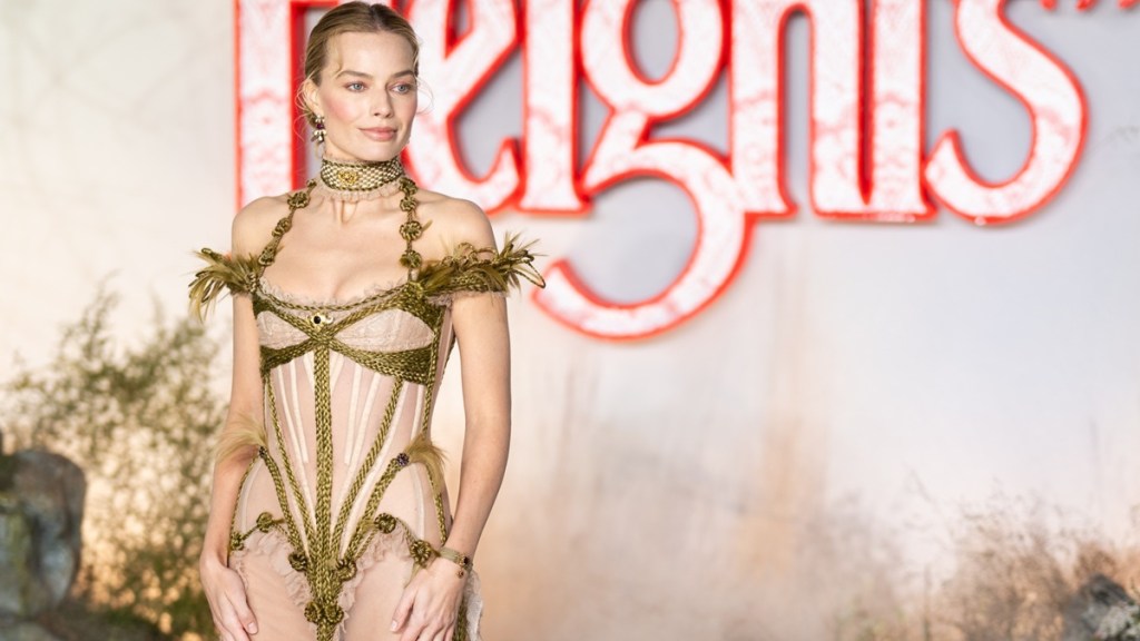 Margot Robbie Goes Full Sheer as Countdown to New Film Begins