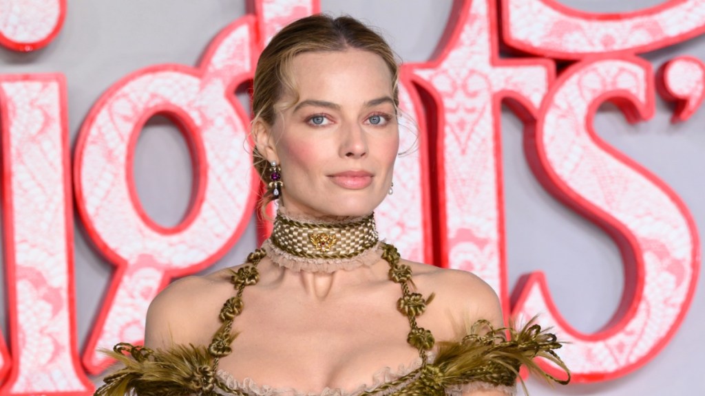 Margot Robbie Turns Heads in Bold Corset Dress for Graham Norton Show