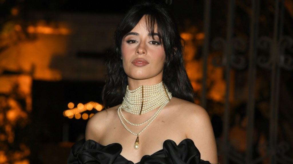 Camila Cabello's See-Through Minidress & Miu Miu Top Add to Bikini Look