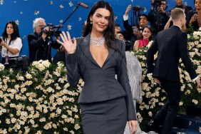 Kendall Jenner's Cropped Shirt Is Held by a Button for Vogue France