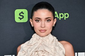 Kylie Jenner Pairs Sheer Top With Micro Mini for Kylie Cosmetics