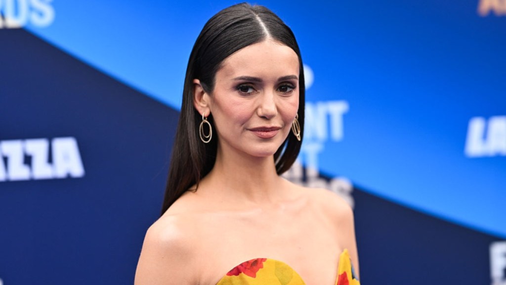 Nina Dobrev Layers Fully Sheer Dress Over Bikini After Vacay