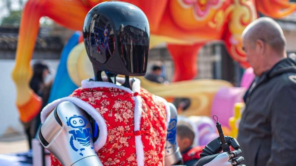 Robot at Chinese New Year