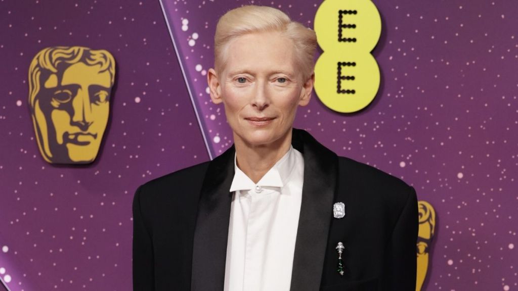 Tilda Swinton Turns Heads in Striking Chanel Jacket at the BAFTAs