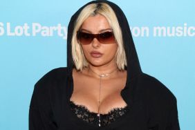 Bebe Rexha Delivers Moves in Dress Hanging by Strings at Grammys Party