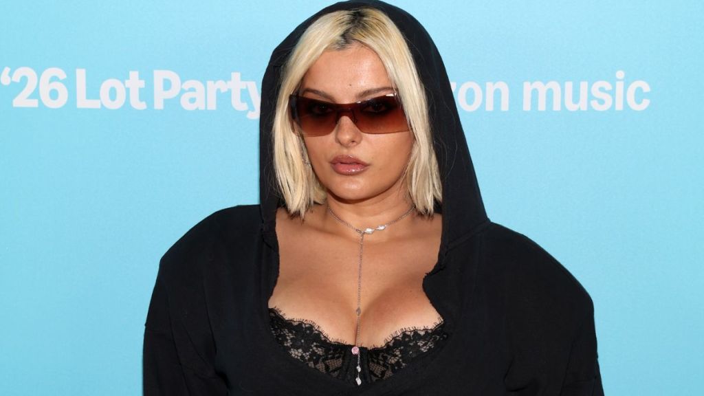 Bebe Rexha Delivers Moves in Dress Hanging by Strings at Grammys Party