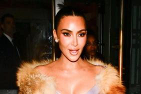 Kim Kardashian Looks Back at Sheer Catsuit Look Amid Romance Rumors
