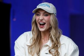 Cameron Brink’s Micro Minidress Doubles as a Big Denim Jacket on Game Day