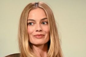 Margot Robbie Turns Heads in Strapless Dilara Findikoglu Micro Minidress