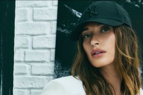 Hailey Bieber Models Mini Shorts for DKNY Campaign