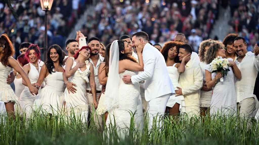 Couple at Bad Bunny's Super Bowl Performance Gets Married on Stage — Report