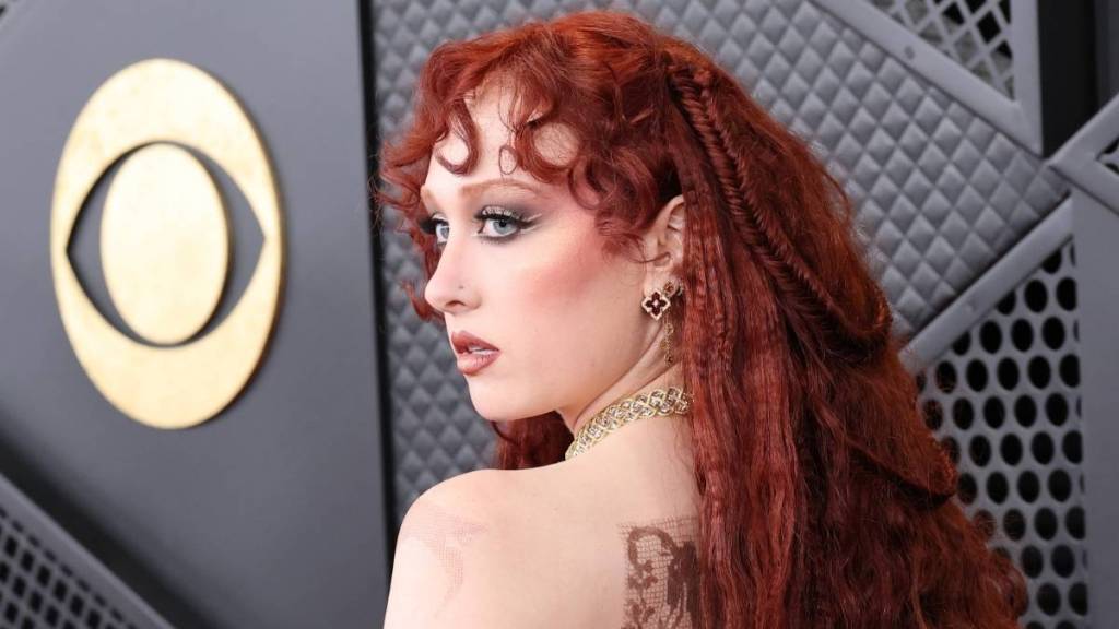 Chappell Roan Poses in Completely Sheer Look at the Grammys