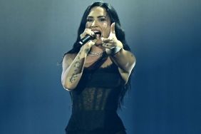 Demi Lovato Reveals Tour Dates in Fully Sheer Bodysuit & Fishnet Tights