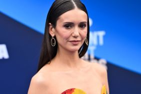 Nina Dobrev Goes Fully Sheer Over String Bikini in Daring Beach Dress