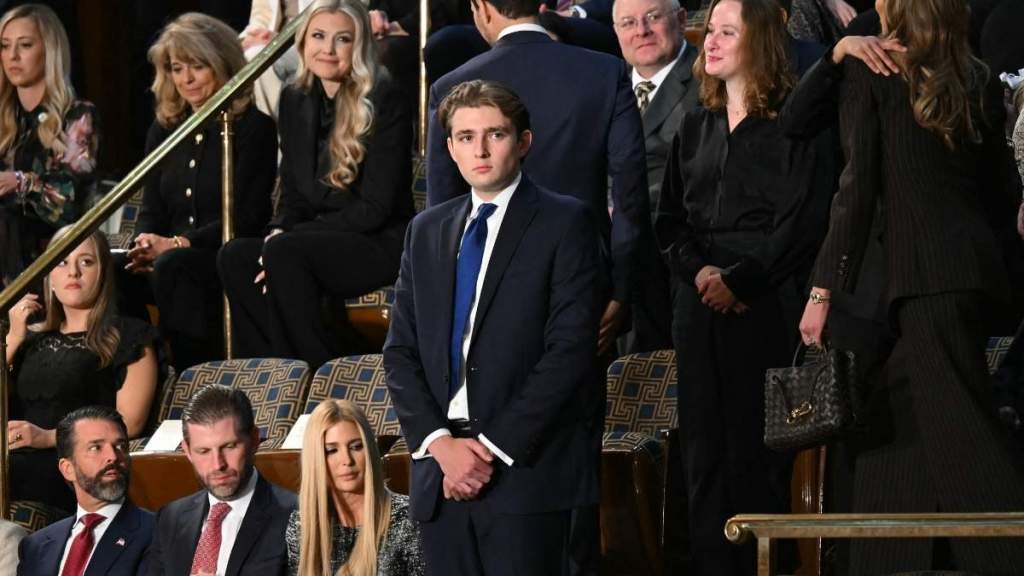 Donald Trump's Son Barron Makes Rare Appearance at State of the Union