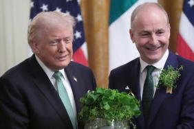 Donald Trump Rants About Windmills in Front of Irish PM