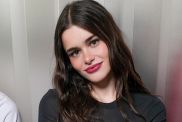Barbie Ferreira Models Completely Sheer Cut-Out Dress During PFW Appearance