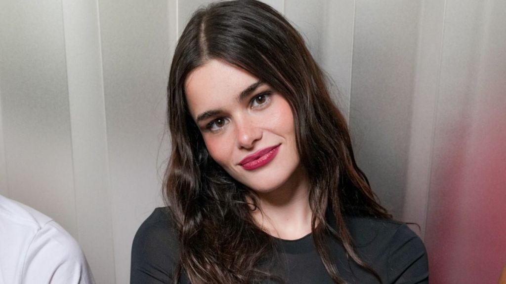 Barbie Ferreira Models Completely Sheer Cut-Out Dress During PFW Appearance